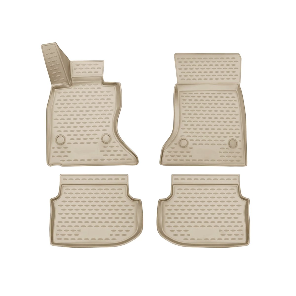 BMW 5 SERIES F10 Floor Mats - Omac - Rubber TPE - Beige - '10-'13